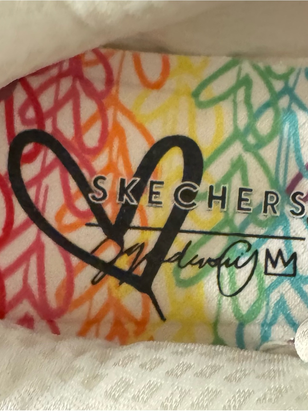 NWT Skechers Uno2 Floating Love JGoldcrown Design Sneakers/Gym Shoes. WOMAN SZ10 - Picture 5 of 11